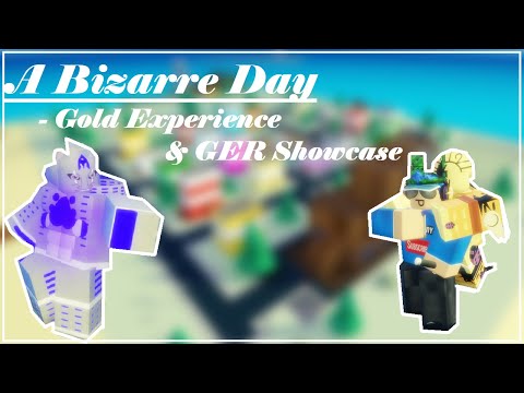 Gold Experience & Gold Experience Requiem Showcase A Bizarre Day | ABD Showcasing GE & GER | Roblox
