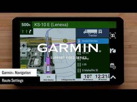 Garmin Support | Navigation Settings on a Garmin Automotive Device