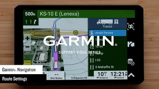 Garmin Support | Navigation Settings on a Garmin Automotive Device