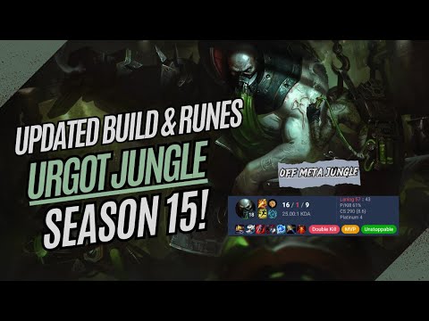 Most UNDERRATED Jungler Right Now? How to URGOT Jungle - Build these items & runes