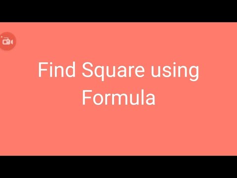 How to find square of given number 77 using formula