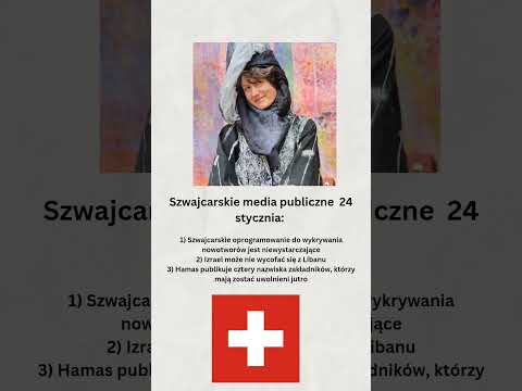 Szwajcarskie media publiczne 24 stycznia