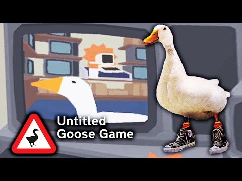 ГУСЬ ВРЕДИТЕЛЬ ПОПАЛ в ТЕЛЕК в весёлой игре Симулятор УГАРНОГО ГУСЯ / Untitled Goose Game