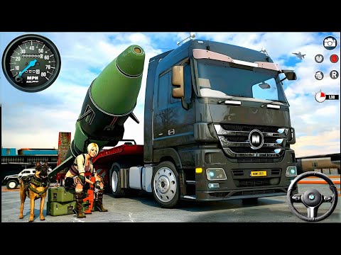 Offroad US Army Transport Truck Simulator - Heavy Cargo Missile Transporter Truck Driver: GamePlay