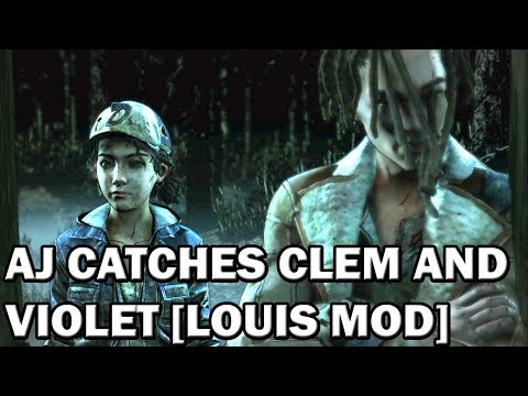 Walking Dead Final Season - AJ Catches Clem and Violet [Louis Mod]