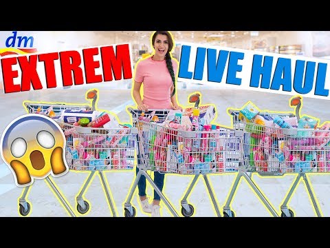LIVE DM HAUL EXTREM 😱 + ICH VERLOSE ALLES AN EUCH! WIEVIEL KANN ICH IM DM KAUFEN? KINDOFROSY