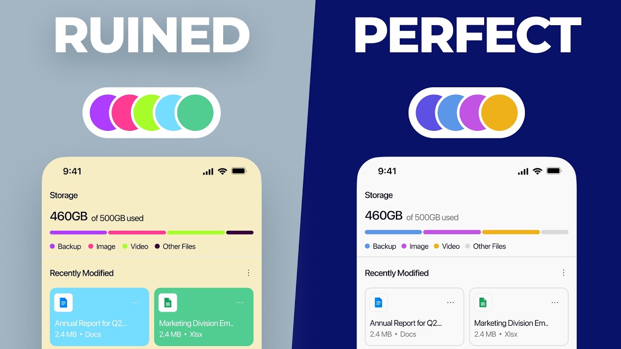 The 7 Color Mistakes that RUIN your UI Designs