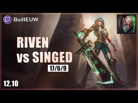 Prowlers Riven vs Singed (Top) - Built Riven 1600 LP EUW Challenger
