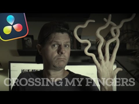 Crossing my FINGERS / Davinci Resolve Fusion Experiment #Shorts