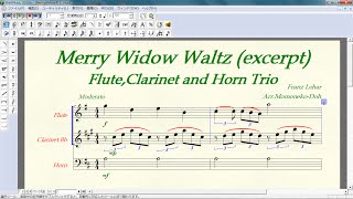 Download lagu 【Fl,Cl,Hn３重奏】「メリー・ウィドウ・ワルツ」より  レハール  Fl, BbCl and Hr trio 'Merry Widow Waltz(excerpt)' mp3