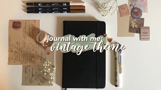 journal with me: vintage theme ☕️🍂