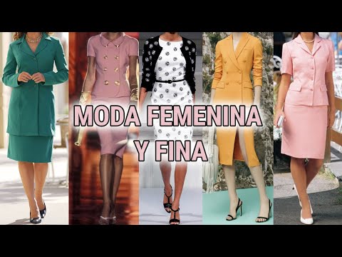 ELEGANTE y FEMENINA con estos LOOKS de CHAQUETAS VESTIDOS Y FALDAS OUTFITS ELEGANTES SENCILLOS