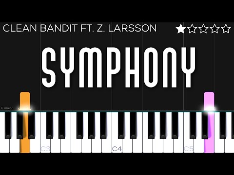 Clean Bandit - Symphony Ft. Zara Larsson | EASY Piano Tutorial