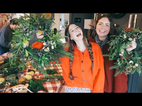 Christmas Wreath Making, Making Spiced Apple & Home Purchases | Vlogmas Day 4