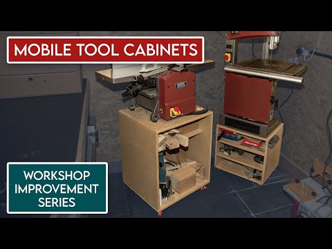 DIY Mobile Tool Cabinets | Heavy-Duty Bases for Bandsaw & Planer Thicknesser