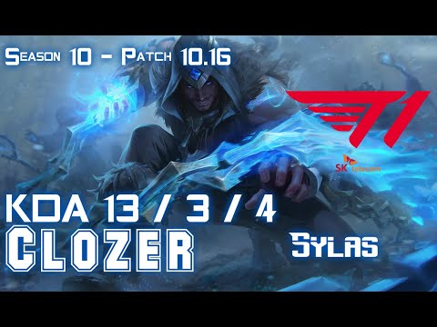 T1 Clozer SYLAS vs AKALI Mid - Patch 10.16 KR Ranked