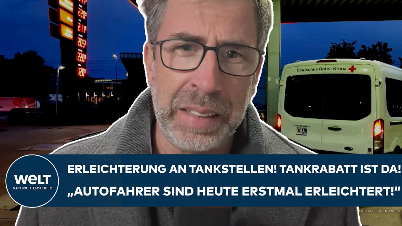BENZINPREISE: "Autofahrer sind heute erstmal erleichtert!" - Tankrabatt ist endlich da!