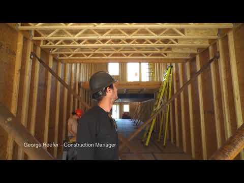 Solive ajourée TRIFORCE utilisée dans une maison inspirée des normes «Passivhaus»