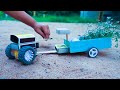 Making An Amazing Mini Tractor Trolley With Matchbox DIY Tractor Toys