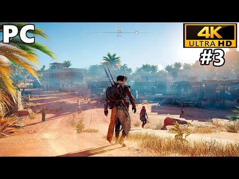 Assassin's Creed Origins Gameplay Walkthrough Part 3 – No Commentary (4K 60FPS PC)