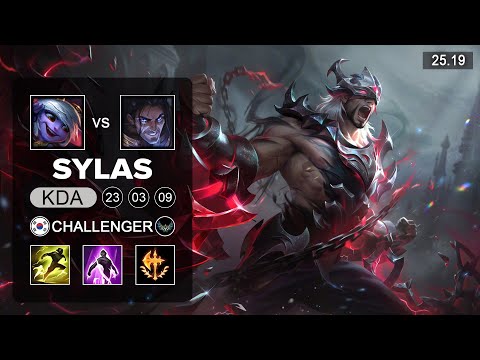 Sylas vs Tristana ADC - KR Challenger - Patch 25.19 Season 15
