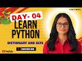LECTURE 4 :  Dictionary and Set in Python | Python full Course