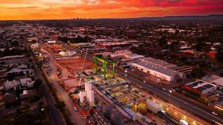 T2D Project Sunset Drone Fly-through - Southern Construction Site in Clovelly Park