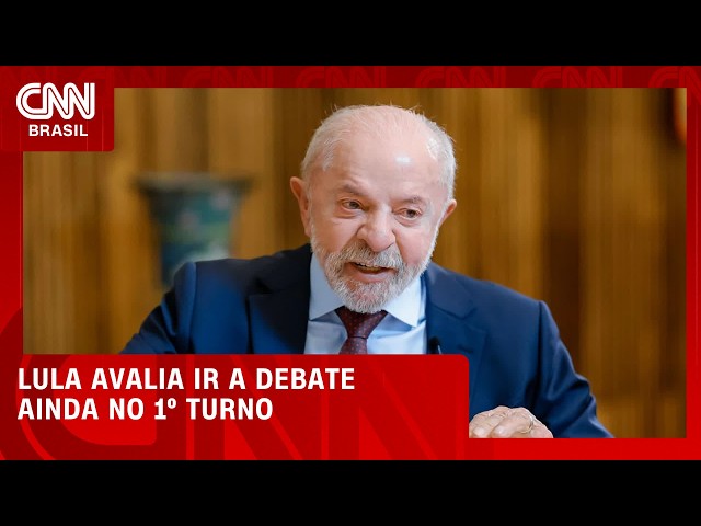 Lula avalia ir a debate ainda no 1°turno; Flávio aguarda definição petista | BASTIDORES CNN