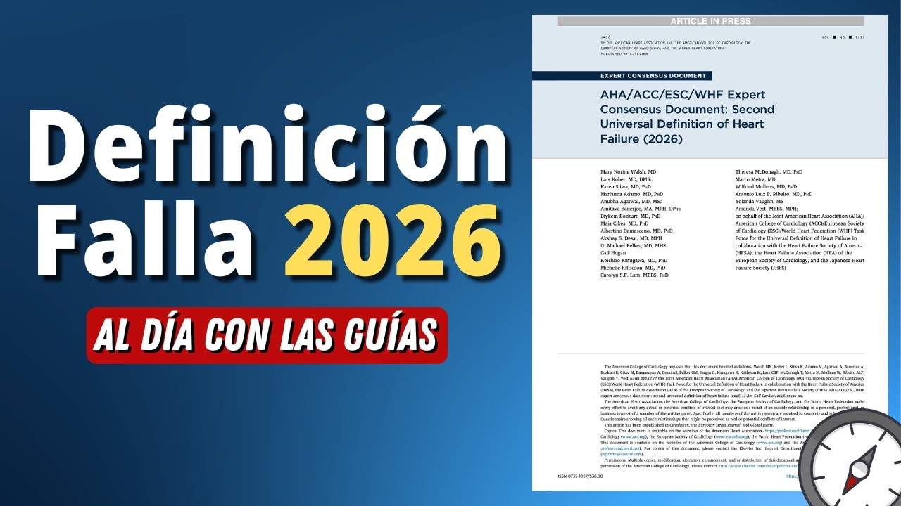 Segunda Definición Universal Falla Cardica #AlDíaConLasGuías