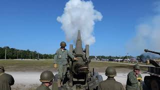 155mm Long Tom in action