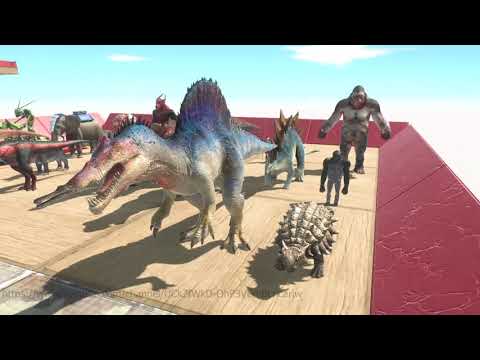 All Units Run away with Alien Purussaurus - Animal revolt battle simulator arbs Game