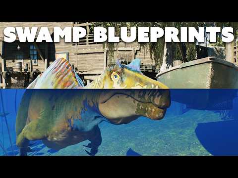 🔲 Best Blueprints For Building Your SWAMP PARK | Jurassic World Evolution 3