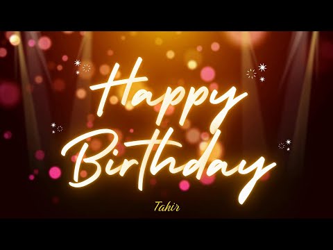 Happy Birthday Tahir 🎉🎂