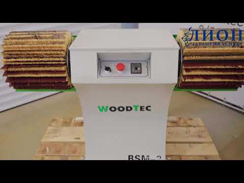 WoodTec BSM-2 NEW - станок щеточно-шлифовальный woo3631, видео 2