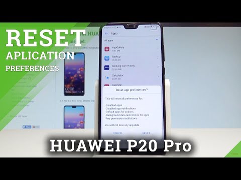 How to Reset App Preferences on HUAWEI P20 Pro - Default App Settings |HardReset.Info