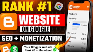 How I Ranked My Blogger Website on Google | SEO + Monetization Guide