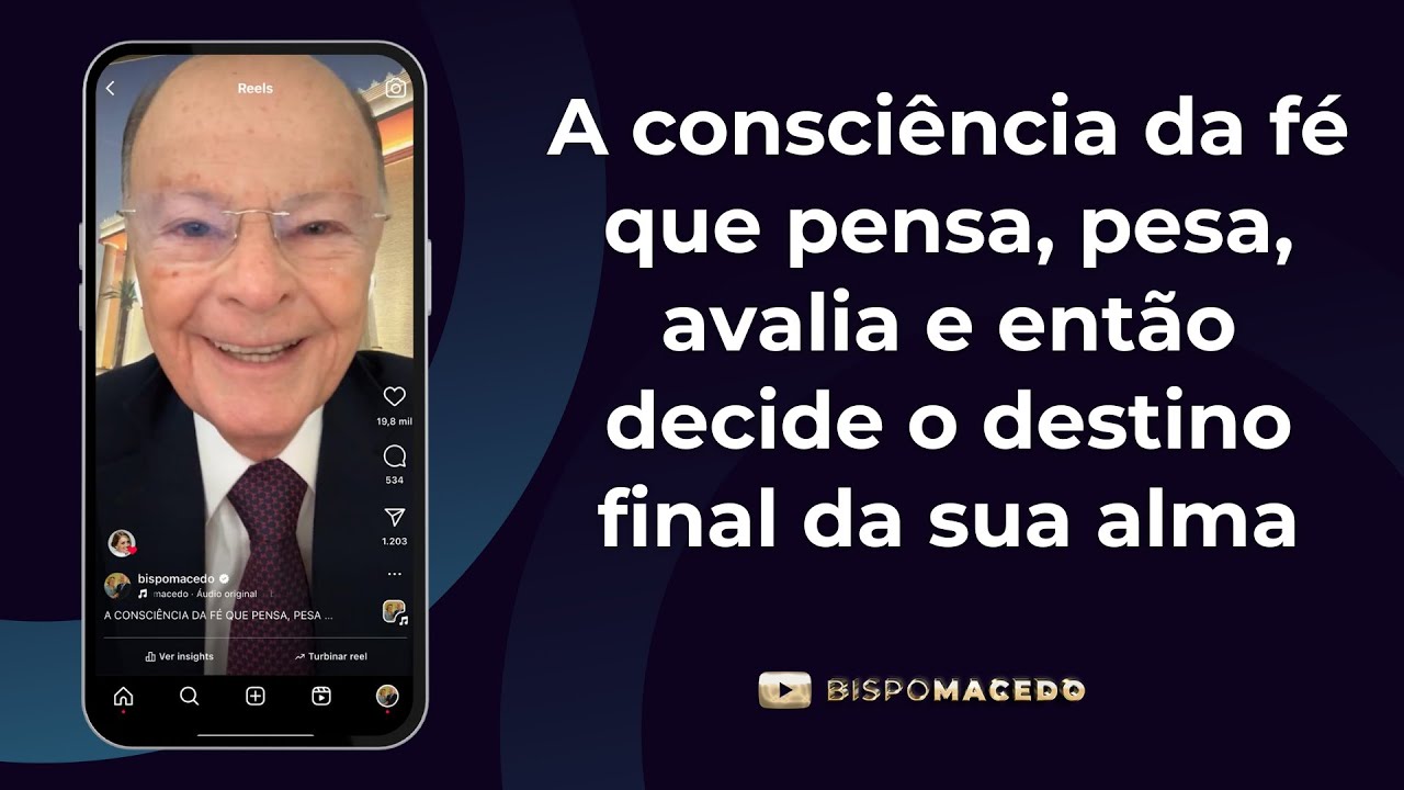 A consciência da fé que pensa, pesa, avalia e então decide o destino final da sua alma - 27/10/24