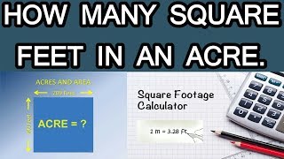 How Many Square Feet in an Acre