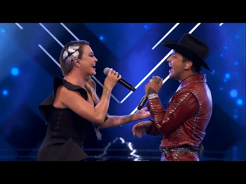 María José, Christian Nodal - Adelante Corazón (La Voz 2020) [En Vivo]