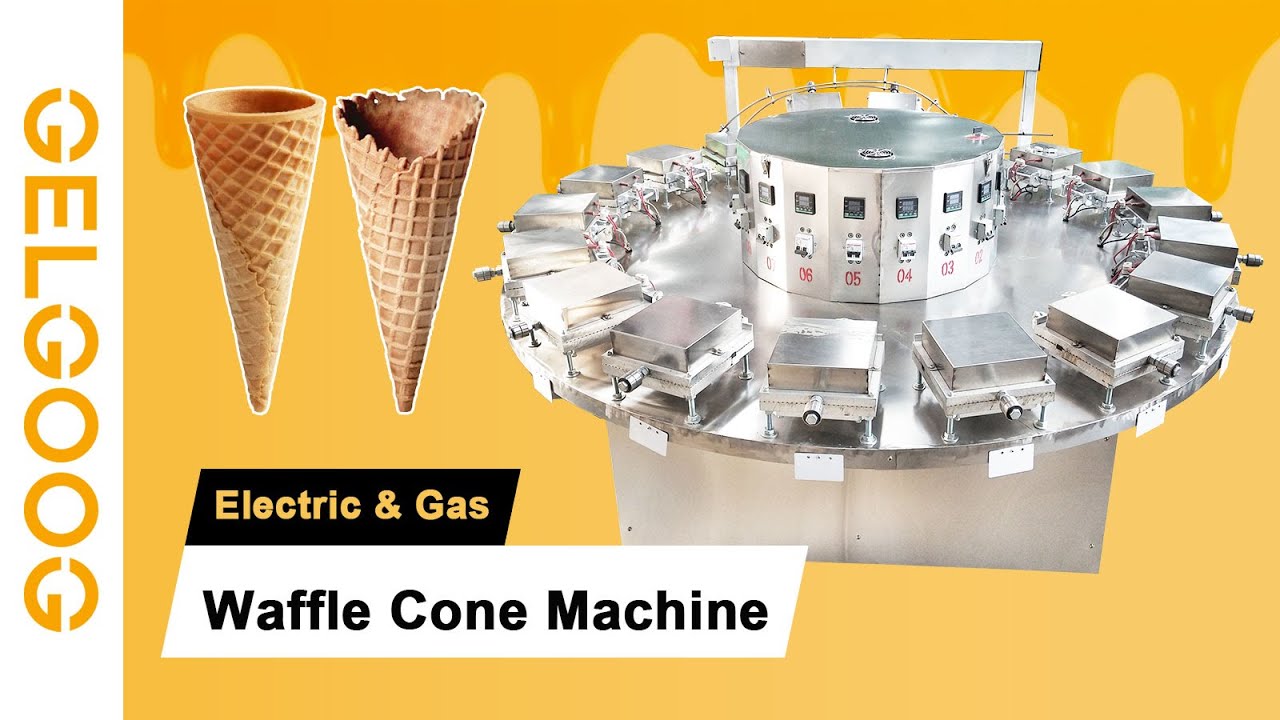 Electric & Gas Waffle Cone Making Machine For Sale
