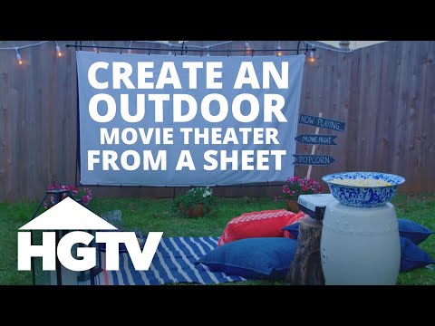 Easy Does It: DIY Outdoor Movie Screen | HGTV