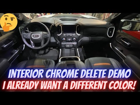 Interior Vinyl Wrap – GMC Sierra & Chevy Silverado Chrome Delete!