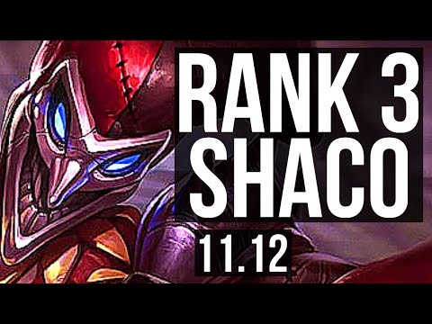 SHACO vs HECARIM (JUNGLE) | Rank 3 Shaco, 8/2/12, 1.2M mastery, 600+ games | EUW Challenger | v11.12
