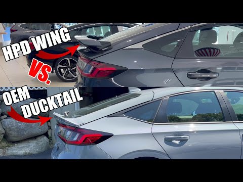 Civic Hatchback HPD SPOILER Vs. E:HEV DUCKTAIL (2024 /2023 / 2022)