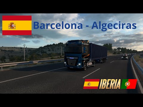 Euro Truck Simulator 2 | Iberia DLC | Barcelona (E) - Algeciras (E) [Timelapse]