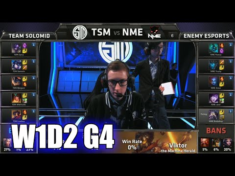 TSM vs Enemy eSports | S5 NA LCS Summer 2015 Week 1 Day 2 | Team Solomid TSM vs NME W1D2 G4 Round 1