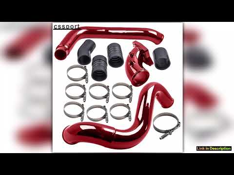 Turbo Intercooler Pipe Intake Elbow For 0307 Ford F250 60L Powerstroke Red Black Comfort Edition