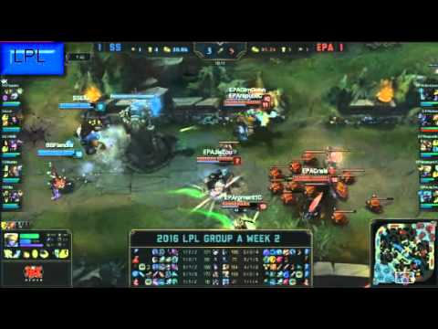 SS vs EPA  Highlights - Snake Esports vs Energy Pace Maker All - LPL Week 2 - SPRING 2016