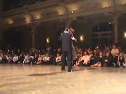  Diana de Valle  and  Juan Camerlingo  are  dancing  to  the  tango  "  Junto A Tu Corazon  "