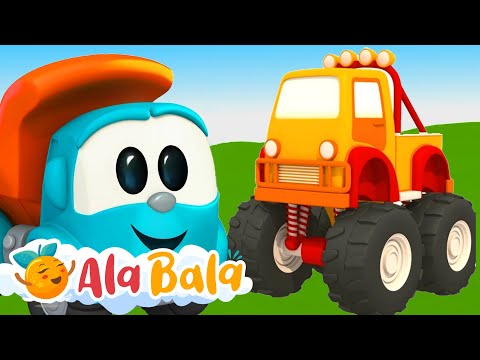 Super Camionul Leo - Leo construiește un camionul monstru | Desene animate copii AlaBala